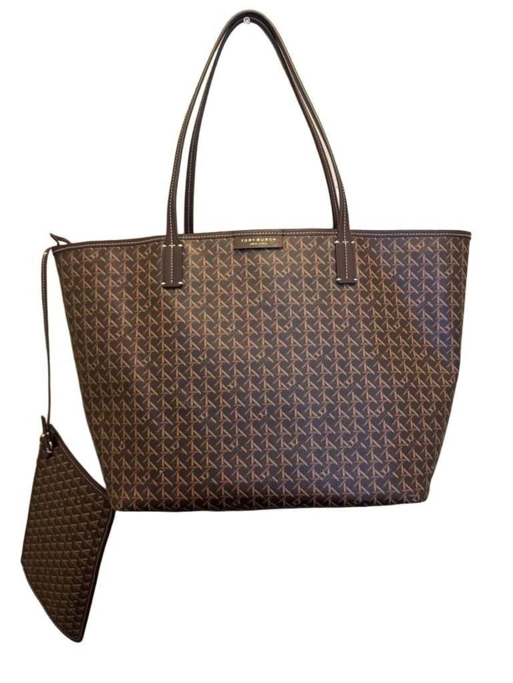 Tory Burch Ever-Ready Printed Coated Canvas Zip Tote Bag with Pouch